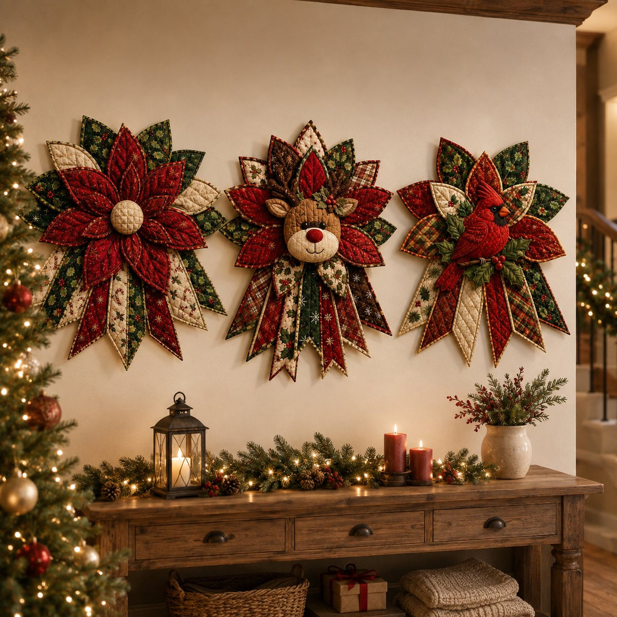 Holiday Quilted Door Hanger Kit | Complete Kit with All Tools & Step-by-Step Guide Included 💕