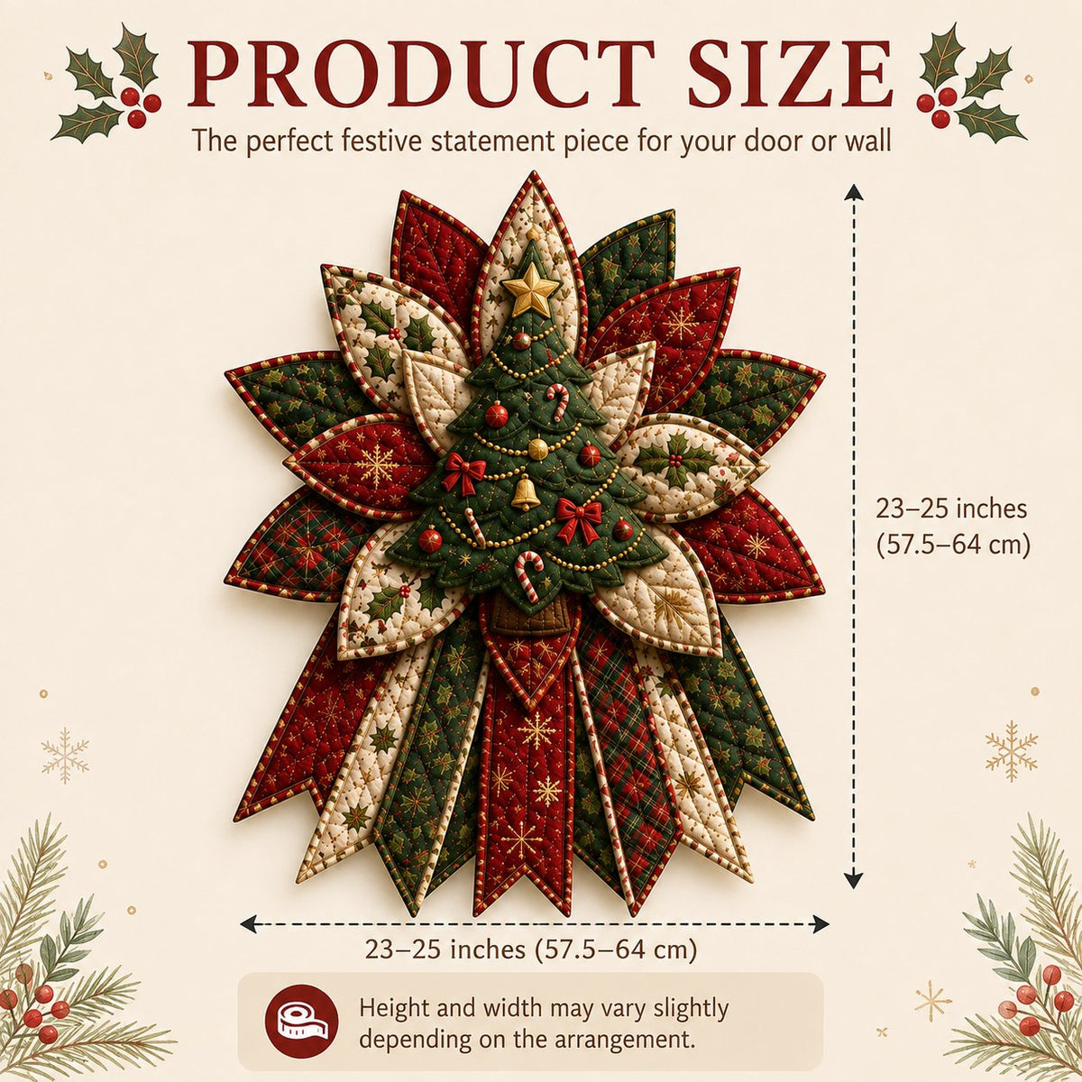 Holiday Quilted Door Hanger Kit | Complete Kit with All Tools & Step-by-Step Guide Included 💕
